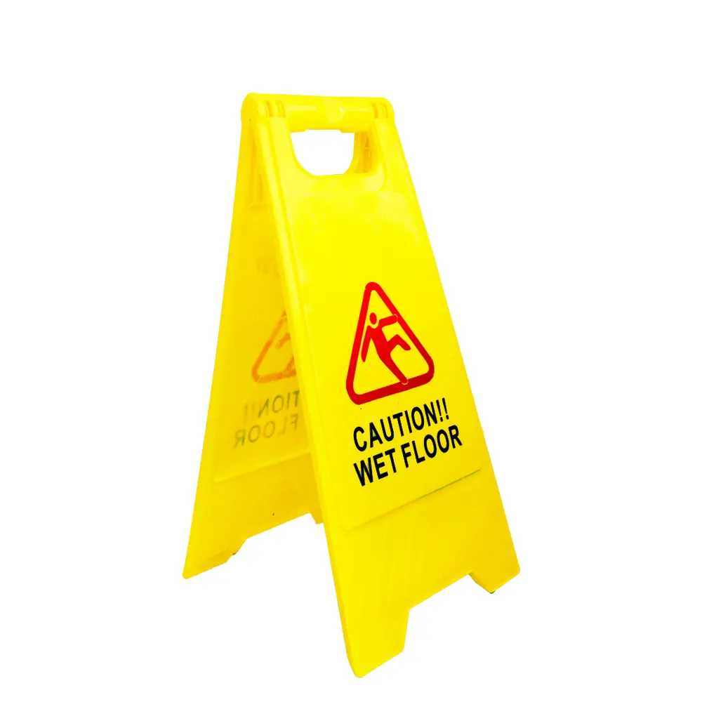 caution wet floor warning sign